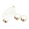 Bohemia Brass Jewelry Set SJEW-F224-02G-2