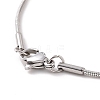 201 Stainless Steel 12 Constellations Pendant Necklace with 304 Stainless Steel Snake Chains for Women NJEW-JN04140-6