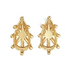 Brass Stud Earring Findings KK-F891-12G-1