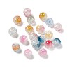 Transparent Crackle Glass Beads GLAA-P029-02-1