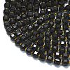 Natural Black Onyx(Dyed & Heated) Beads Strands G-K389-A52-01-3