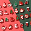 24Pcs 12 Styles Christmas Decorations Theme Opaque Acrylic Bead with Enamel FIND-FS0002-66-3