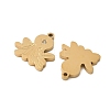304 Stainless Steel with Rhinestone Pendants STAS-Z139-01G-2