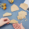 100Pcs 2 Style Plastic Earring Display Paper Cards DIY-PH0002-94-4