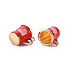 Rack Plating Alloy Enamel Charms ENAM-T015-013G-NR-2