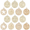 28Pcs 7 Styles Alloy Pendants FIND-SC0021-99-7