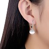 Trendy 925 Sterling Silver Hoop Earrings EJEW-BB21156-B-2