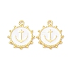 Eco-Friendly Stainless Steel Enamel Pendants STAS-C031-02G-05-1