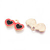 Beach Theme Alloy Enamel Pendants X-ENAM-T022-33N-2