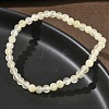 Natural Golden Silk Jade Round Beaded Stretch Bracelets for Women BJEW-F535-01A-3