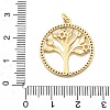 Brass Micro Pave Cubic Zirconia Pendants KK-L209-081G-3