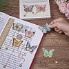 8Pcs 8 Styles Brass Bookmarks AJEW-FG0007-80-3