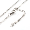 Matching Heart-Shaped Pendant Necklaces Set for Couples NJEW-JN03673-9