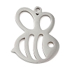 5Pcs 201 Stainless Steel Charms STAS-B064-01P-1