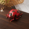 Ladybug Alloy Rhinestone Metal Hinged Trinket Boxes PW-WG1A838-05-1