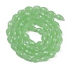 Electroplate Imitation Jade Glass Beads Strands EGLA-N013-J4mm-D04-2