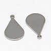 Tarnish Resistant 304 Stainless Steel Stamping Blank Tag Pendants STAS-K002-01A-1