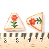Flower Theme Handmade Porcelain Beads LAMP-D303-06B-01-3