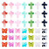 280Pcs 14 Styles Acrylic Beads OACR-TA0003-14-1