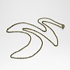 Iron Rolo Chain Necklace Making MAK-J009-41AB-2