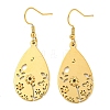 Ion Plating(IP) 304 Stainless Steel Dangle Earrings for Women EJEW-E304-01G-1