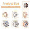  14Pcs 7 Style Zinc Alloy Rhinestone Beads ALRI-PJ0001-01-10