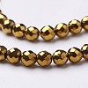 Non-Magnetic Synthetic Hematite Beads Strands X-G-G092-4mm-1-3