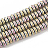 Electroplate Non-magnetic Synthetic Hematite Beads Strands G-N0318-01D-1