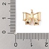 Bowknot Brass Charms KK-N256-05G-3