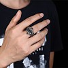 Men's Stainless Steel Finger Rings RJEW-BB29815-11-2