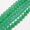 Natural Malaysia Jade Bead Strands G-M101-6mm-06-1