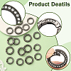 16Pcs 2 Styles Alloy Rhinestone Spring Gate Rings FIND-SP0004-52A-3