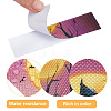 CRASPIRE PEVA & Waterproof PVC Plastic Paper Stickers Set DIY-CP0007-99A-4