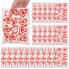100Pcs Heart Printed Eco-Friendly Reusable Bags ABAG-SP0001-61A-B-7
