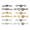 Alloy Rhinestone Magnetic Clasps ALRI-TA0001-02-2