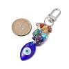 Blue Evil Eye Lampwork Pendant Decooration HJEW-JM01969-05-3