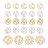Brass Filigree Joiners Links KKC-FW0001-02-11