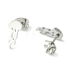 Non-Tarnish Cute Little Animal Theme 304 Stainless Steel Stud Earrings EJEW-B041-04C-P-2