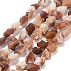 Raw Rough Natural Fire Opal Beads Strands G-C253-02-2
