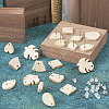 32Pcs 8 Style Ash Wood Stud Earring Findings EJEW-TA0001-16V-5