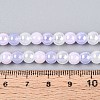 Electroplate Glass Beads Strands X-EGLA-N019-6mm-01-4