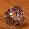 Men's Vogue Braided Leather Cord Bracelets BJEW-BB15590-11