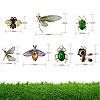 9Pcs 9 Style Mixed Insect Enamel Pins Set JEWB-SZ0001-51-7
