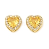 Brass Pave Cubic Zirconia Beads CU-CBA3D67-08G-08-1
