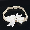 Cute Elastic Baby Headbands Hair Accessories with DIY Cloth Bowknot OHAR-Q002-04J-3