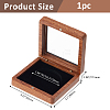 Wood Commemorative Coin Box CON-WH0107-36A-2