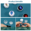 10Pcs 2 Colors Round Jewelry Clear Plastic Loose Diamond Storage Box CON-GF0001-15A-6