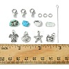 Natural & Synthetic Mixed Stone with Alloy Charms FIND-FS0002-16-5