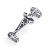 Retro 304 Stainless Steel Slide Charms/Slider Beads STAS-L243-033AS-1