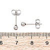 Tarnish Resistant 304 Stainless Steel Stud Earrings EJEW-L215-57A-P-2